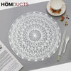 Pvc Table Place Matt (Pair) Silver