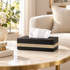 Contemporary Accent-Band Tissue Box Holder decorative tissue holder