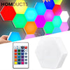 Quantum Hexagon LED Wall Lights – RGB Touch Sensor Modular Panels for Room & Gaming Decor – Battery Operated & Smart