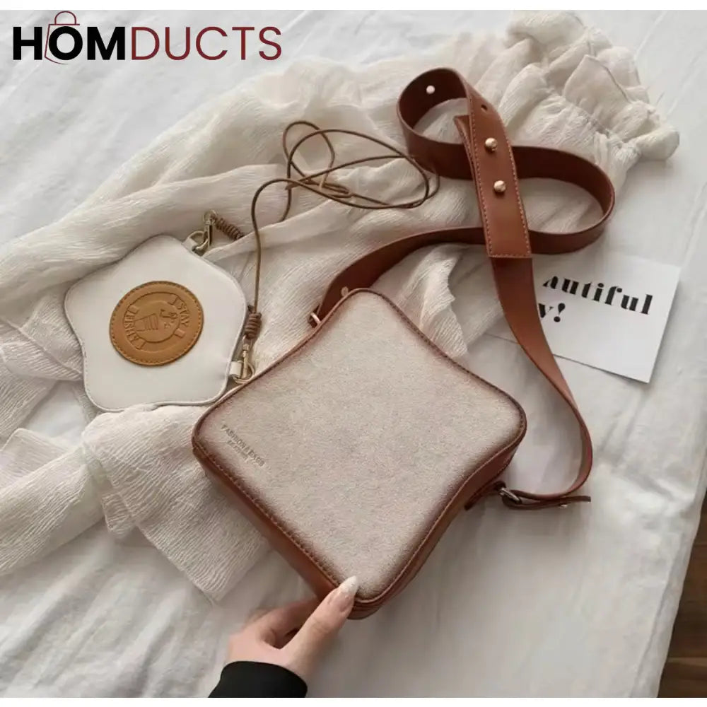 Quirky "Fried Egg Toast" Crossbody Bag - Unique & Fun Shoulder Bag