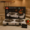 RAF Double Electric Coil Stove – 2000W Portable Hot Plate with Dual Burners & Temperature Control