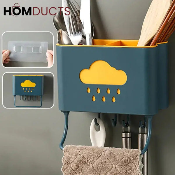 Rain Drop Cutlery Holder