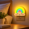 Mini rainbow socket night light