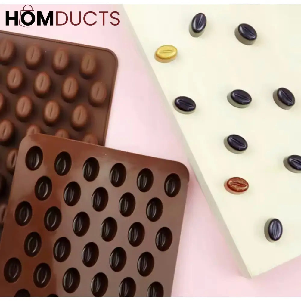 Realistic Coffee Bean Silicone Mold - Perfect for Chocolate, Candy & Baking Decor