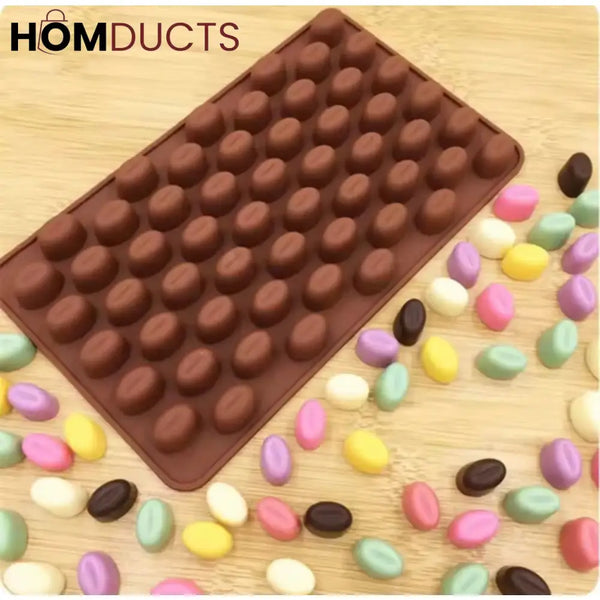 Realistic Coffee Bean Silicone Mold - Perfect for Chocolate, Candy & Baking Decor