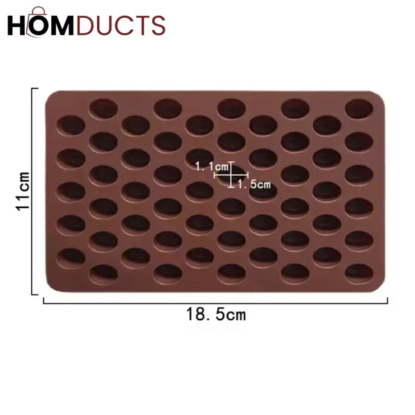 Realistic Coffee Bean Silicone Mold - Perfect for Chocolate, Candy & Baking Decor
