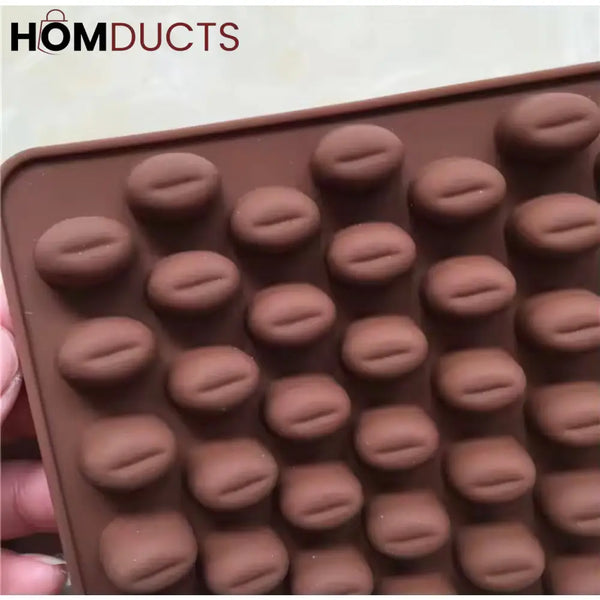Realistic Coffee Bean Silicone Mold - Perfect for Chocolate, Candy & Baking Decor