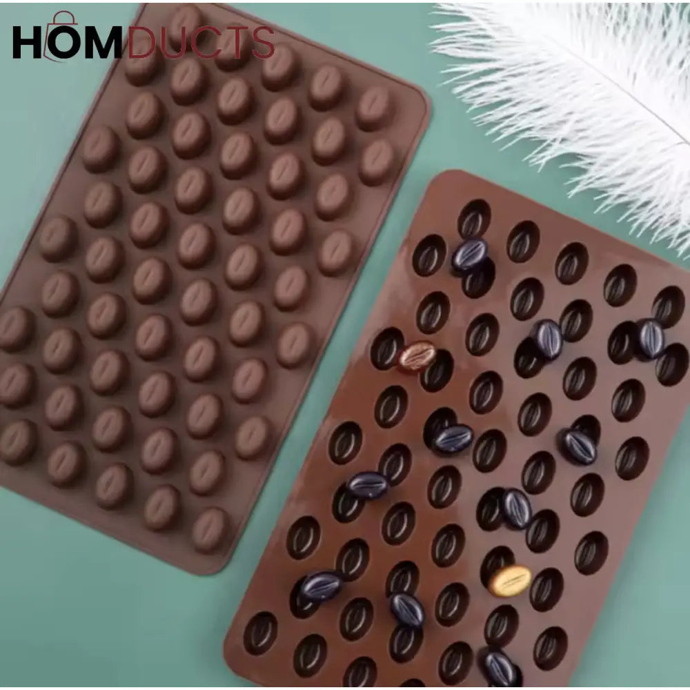 Realistic Coffee Bean Silicone Mold - Perfect for Chocolate, Candy & Baking Decor