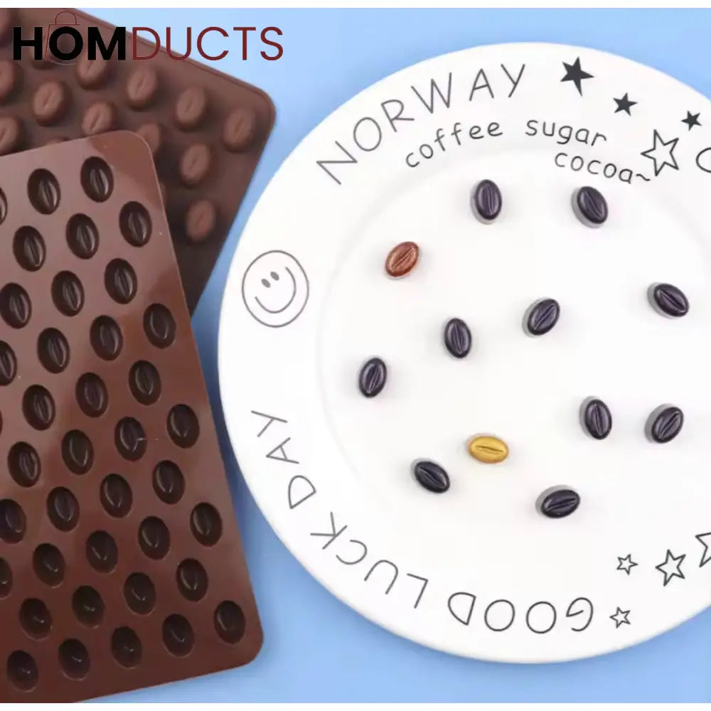 Realistic Coffee Bean Silicone Mold - Perfect for Chocolate, Candy & Baking Decor