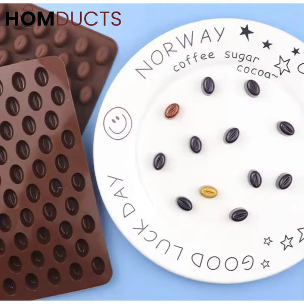 Realistic Coffee Bean Silicone Mold - Perfect for Chocolate, Candy & Baking Decor