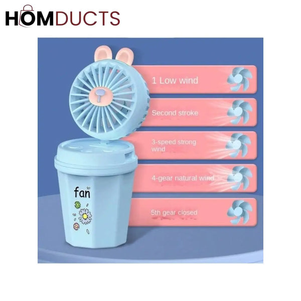 Rechargeable Cup Style Mist Fan