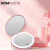 Rechargeable LED Lighted Compact Mirror – Portable Makeup Mirror with Double-Sided Magnification & USB Charging