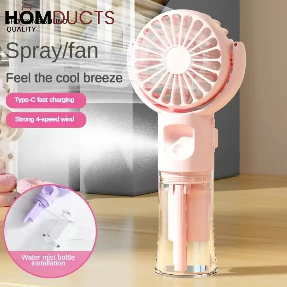 Rechargeable Mini Handheld Spray Fan