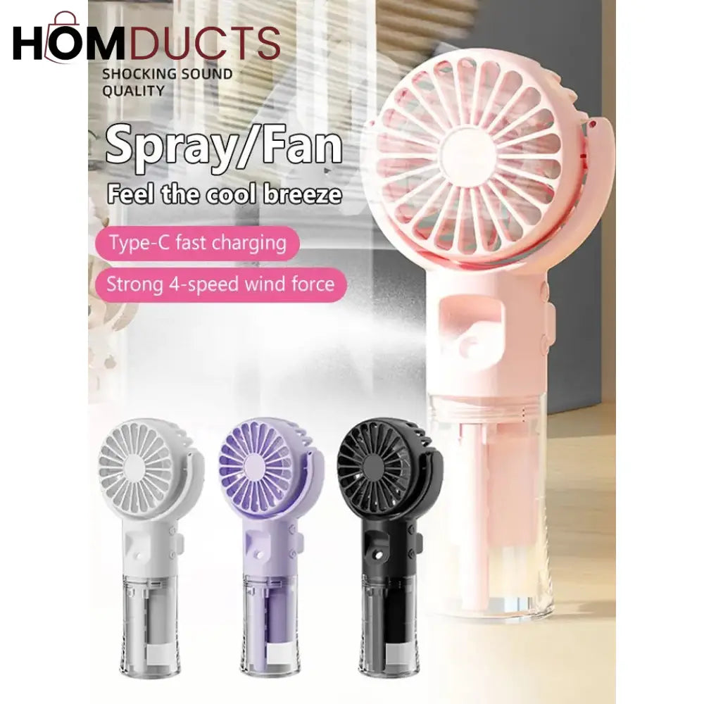 Rechargeable Mini Handheld Spray Fan