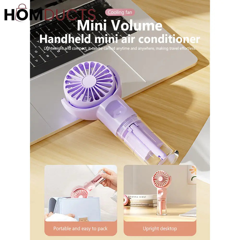 Rechargeable Mini Handheld Spray Fan