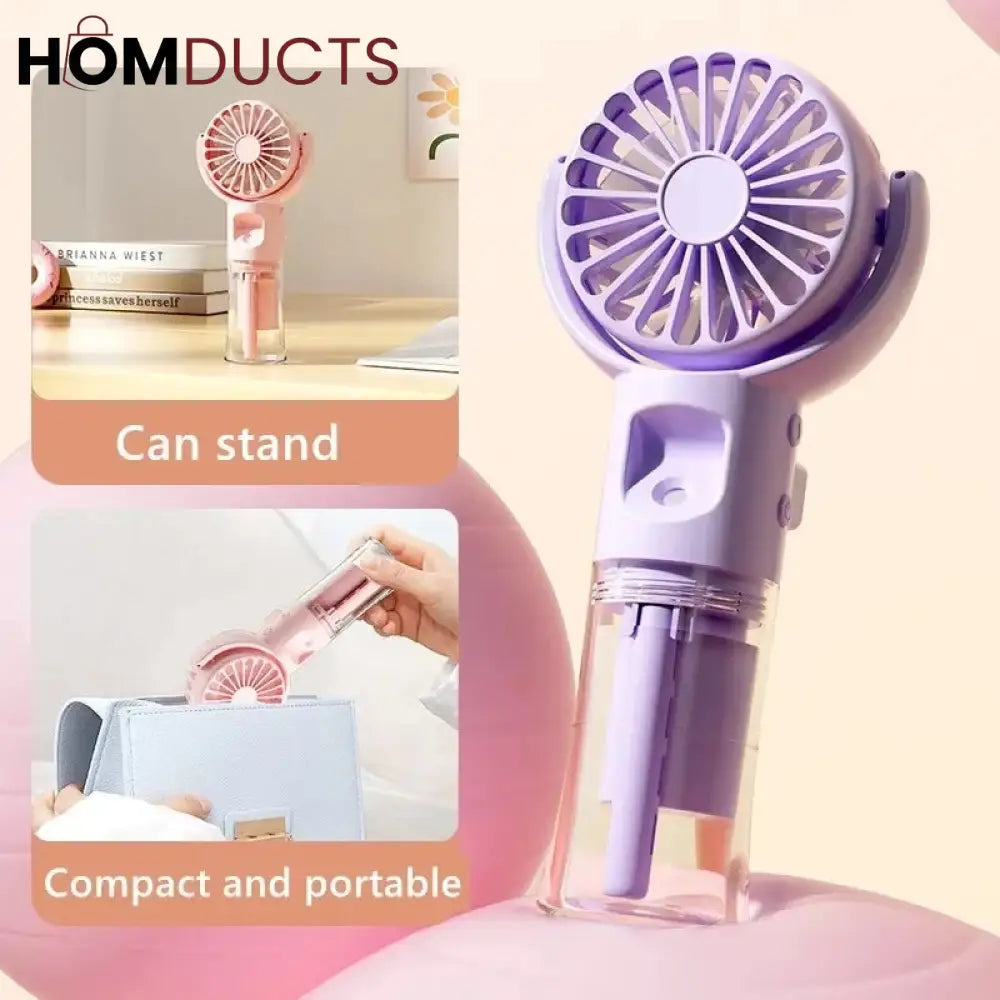 Rechargeable Mini Handheld Spray Fan