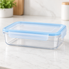 Rectangular airtight food storage container with locking lid 1.1 litre