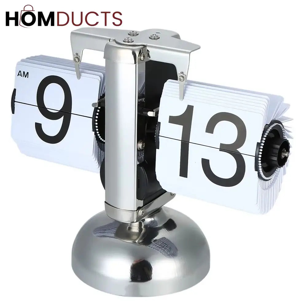 Retro Flip Clock – Vintage Style Desk Clock with Large Display Numbers