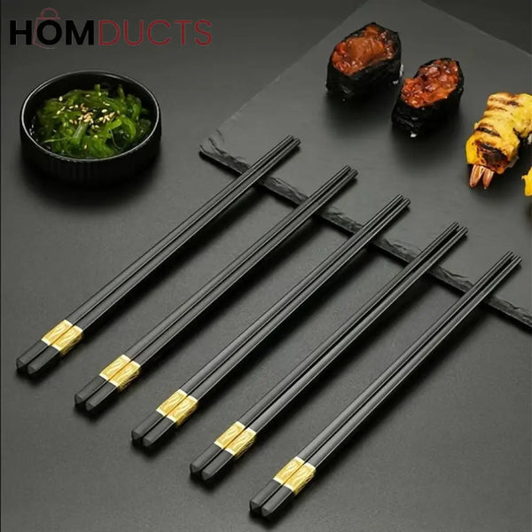 Reusable Non-Slip Chopsticks (10Pairs)