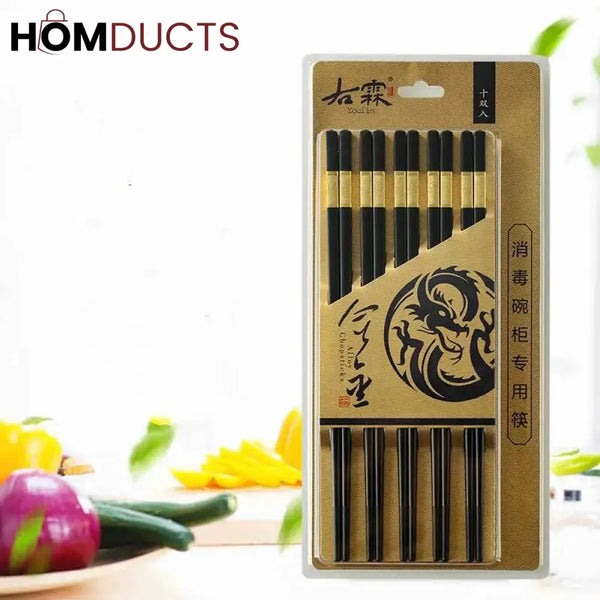 Reusable Non-Slip Chopsticks (10Pairs)