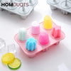 Reusable Silicone Popsicle Molds – 6-Shape Ice Pop Maker Tray BPA-Free & Easy Release