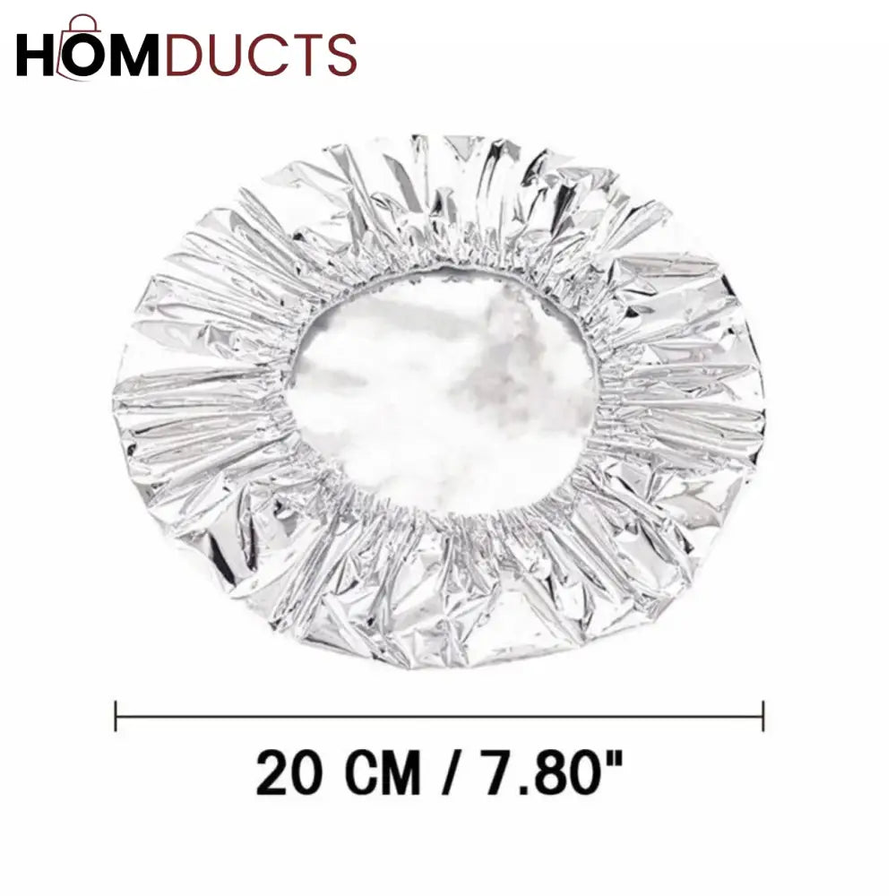 Reusable Thermal Food Covers – Heat-Insulating Aluminum Foil Lid (10pcs)