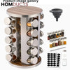 Revolving Stainless Steel Spice Rack 16Pcs