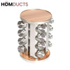 Revolving Stainless Steel Spice Rack 16Pcs