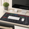 Large Waterproof Computer Shortcut Desk Mat – Excel, Word & Keyboard Shortcuts Extended Mouse Pad (79×30cm)