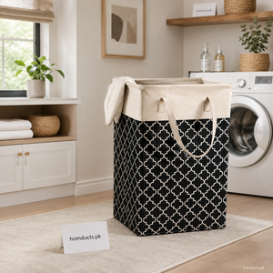 Premium Foldable Laundry Basket with Handles – Large Capacity Multipurpose Clothes & Storage Organizer