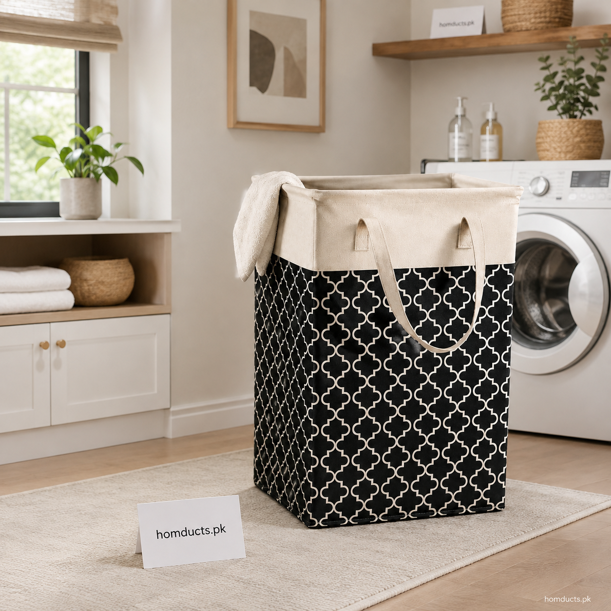 Premium Foldable Laundry Basket with Handles – Large Capacity Multipurpose Clothes & Storage Organizer
