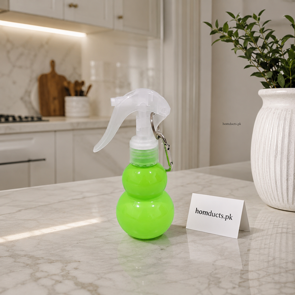 Portable Mini Trigger Spray Bottle with Carabiner Clip – Refillable Travel Mist Sprayer