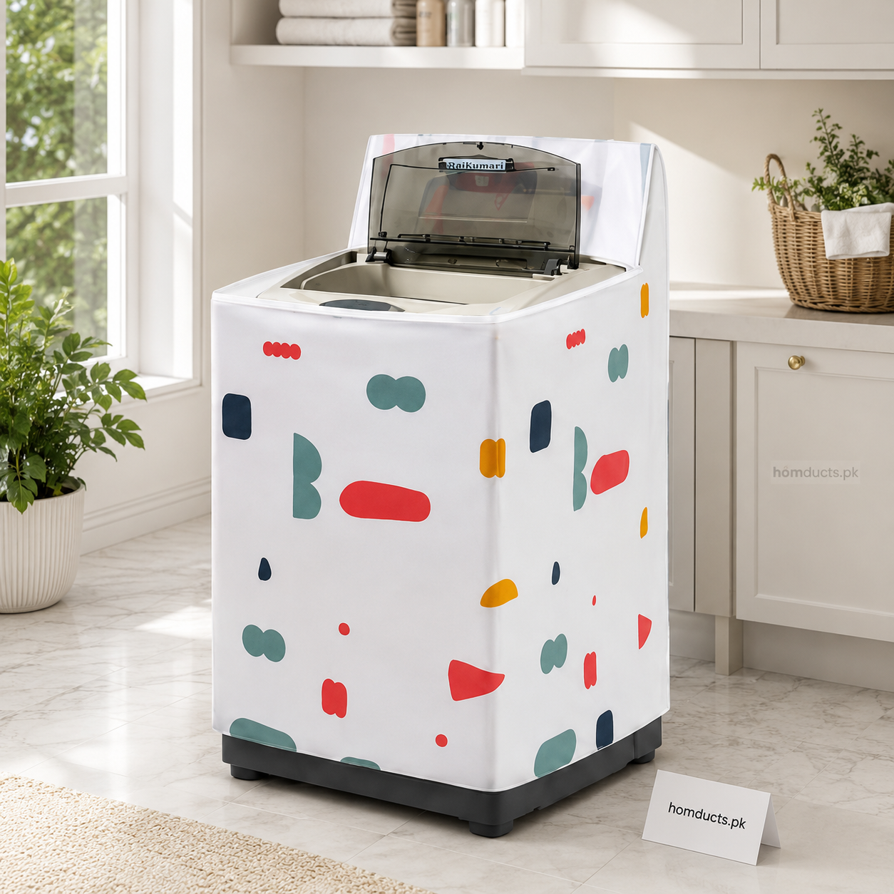 Waterproof PVC Top Load Washing Machine Cover – Dustproof, Washable & Durable Protective Cover