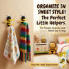 Cute Bee Self-Adhesive Wall Hook – Cartoon Multi-Purpose Towel & Key Holder (1 Piece)