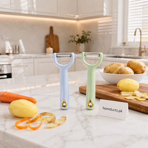 Multi-Purpose Stainless Steel Y-Shaped Vegetable & Fruit Peeler with Comfortable Grip Handle