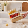 3-piece Acrylic Airtight Bowl set-Transparent Food storage Containers with Lids
