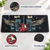Rock and roll guitar mousepad feature infographic