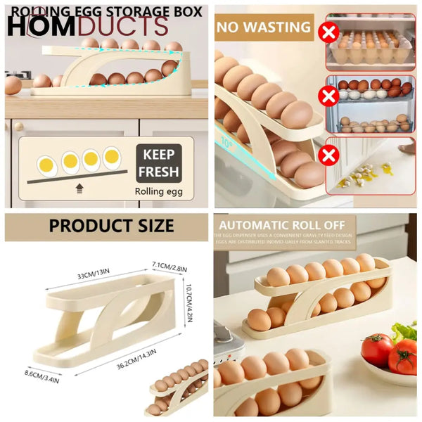 Roll Down Egg Dispenser