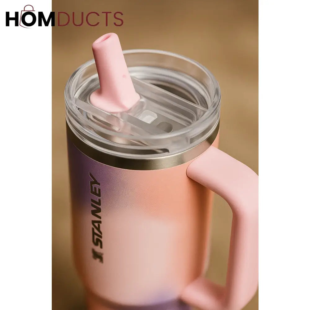 Rose Petal Motion Stanley Quencher H2.0 Tumbler – 40oz Flip Straw