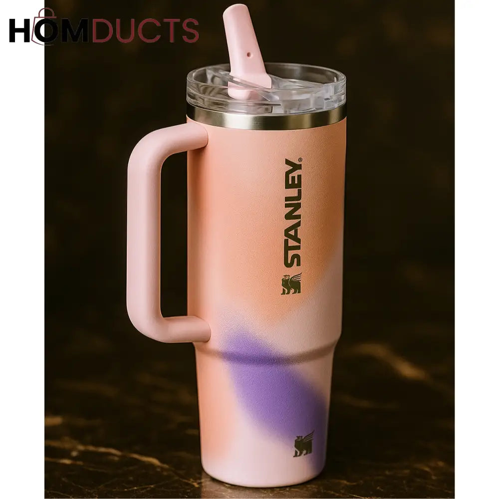 Rose Petal Motion Stanley Quencher H2.0 Tumbler – 40oz Flip Straw