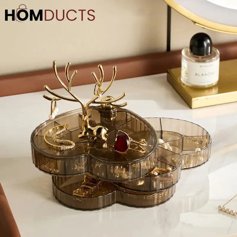Rotatable Heart Shape Jewelery Organizer J & C