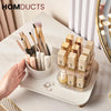 Rotating Cosmetic Brush With Lipstick Organizer J & C