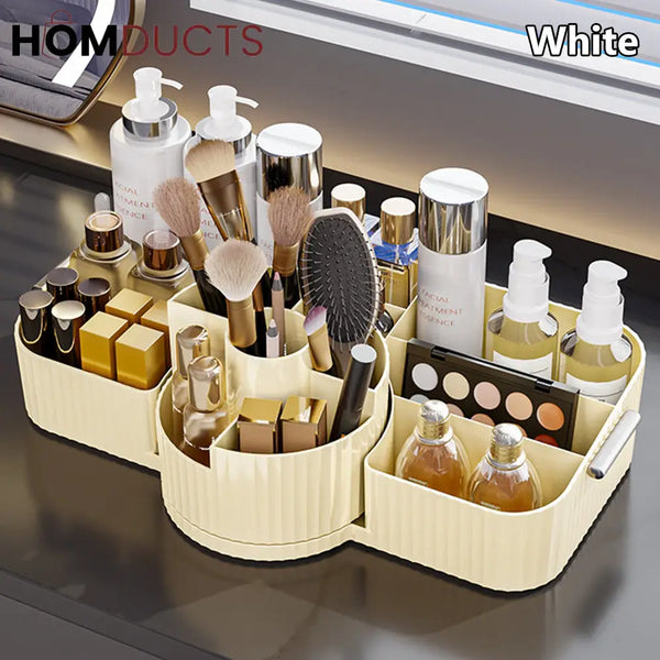 Rotating Cosmetic Organizer With Large Storage