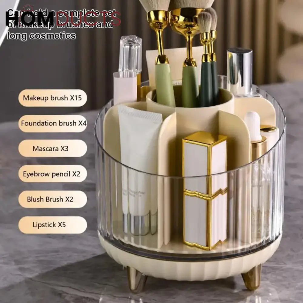 Rotating Desktop Makeup Brushes Organizer J & C