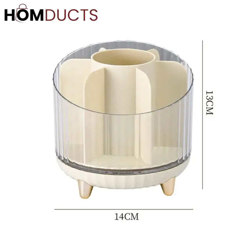 Rotating Desktop Makeup Brushes Organizer J & C