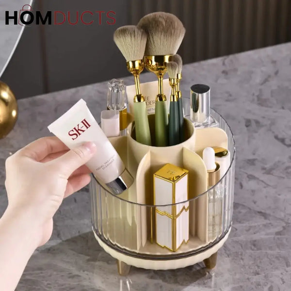 Rotating Desktop Makeup Brushes Organizer J & C
