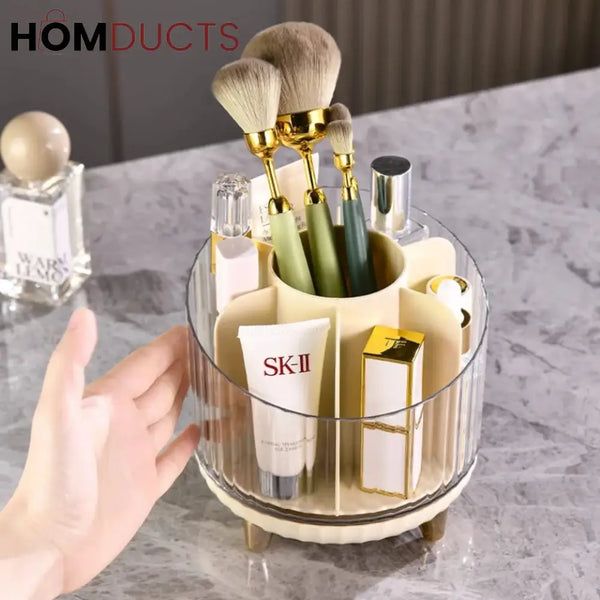 Rotating Desktop Makeup Brushes Organizer J & C