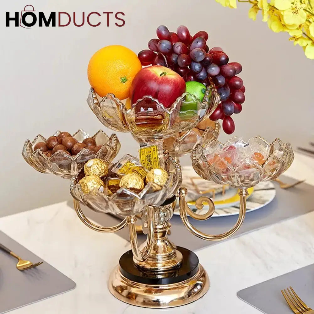 Rotating Dry Fruit Plate Rack