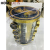 Rotating Glass Bottle Fancy Spice Set