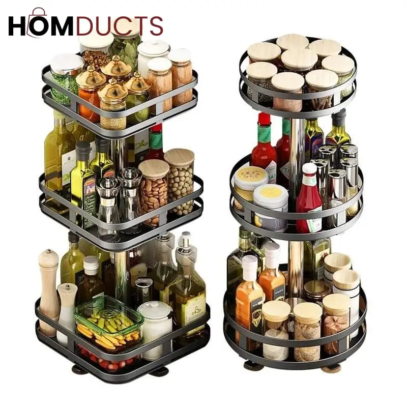 Rotating Iron Storage Rack